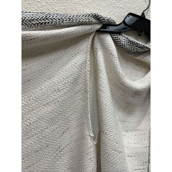 Express Bohemian sleeveless Poncho cotton blend one size Ivory Fringe - Picture 4 of 7